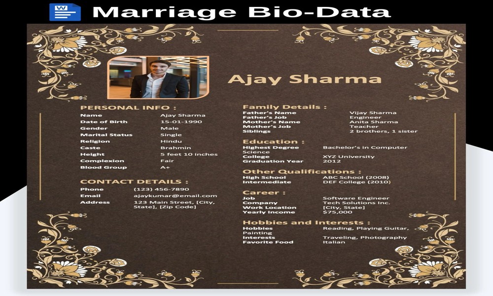 From Excel Sheet to Professional Look: Modern Ways to Create a Marriage Biodata in Minutes